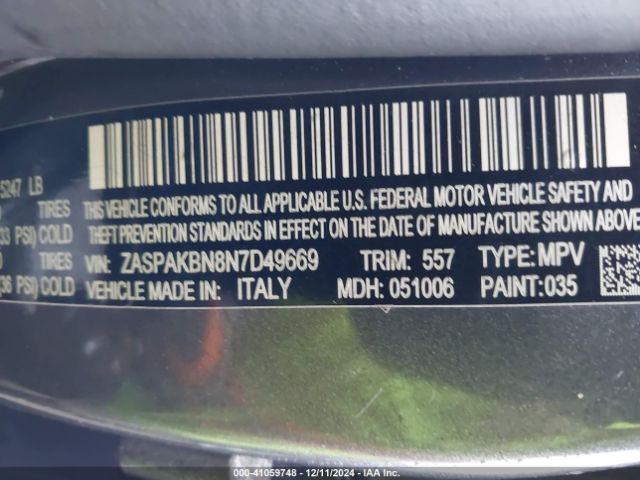 ZASPAKBN8N7D49669 Alfa Romeo Stelvio Veloce Ti Awd