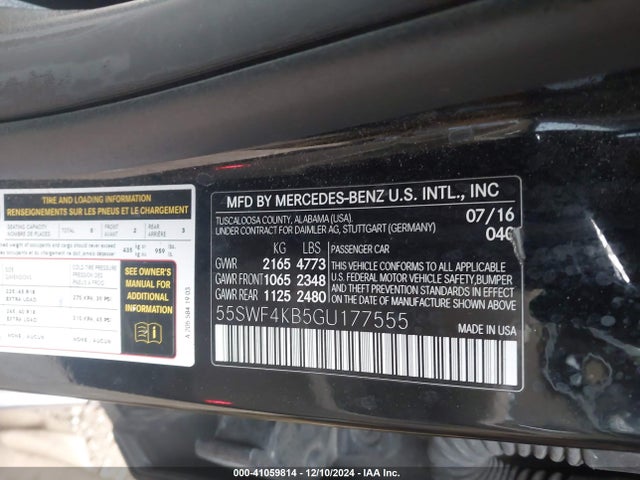 55SWF4KB5GU177555 Mercedes-Benz C 300 4matic/luxury 4matic/sport 4matic