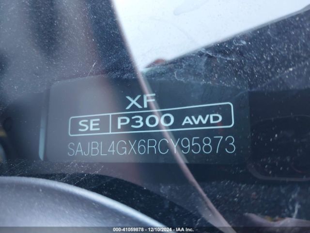 SAJBL4GX6RCY95873 Jaguar Xf R-dynamic Se P250 Awd Automatic