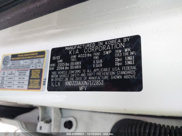 KNDJ23AU0N7172853 KIA SOUL LX