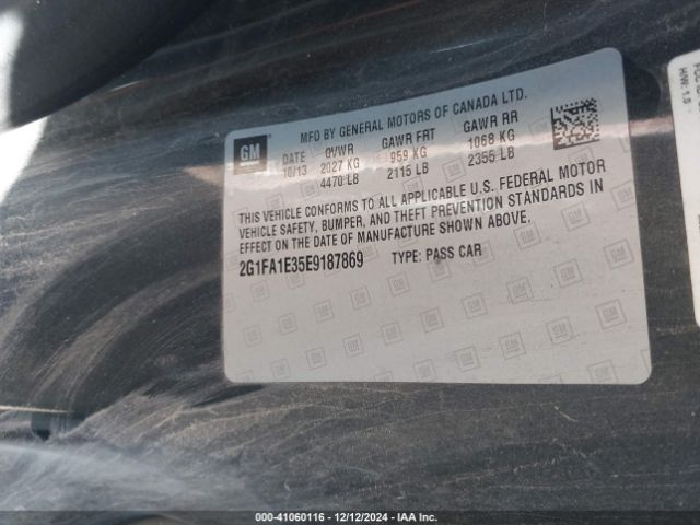 2G1FA1E35E9187869 Chevrolet Camaro 2ls