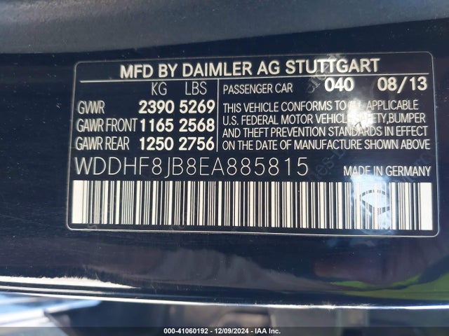 WDDHF8JB8EA885815 Mercedes-Benz E 350 4matic