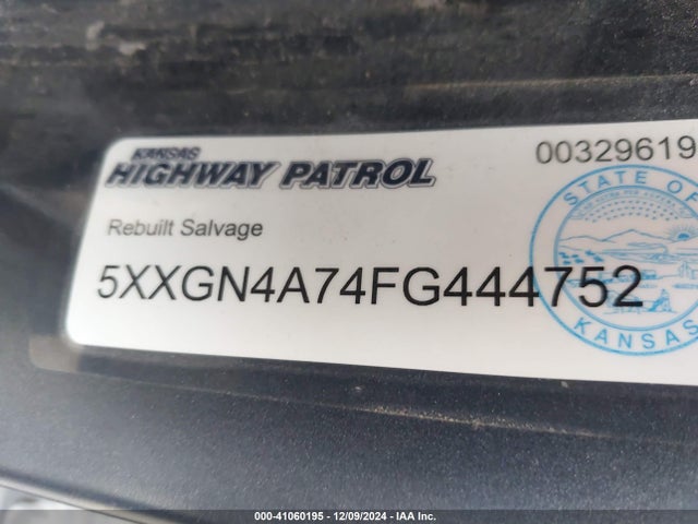 KIA OPTIMA EX 2015 5XXGN4A74FG444752 Image 9