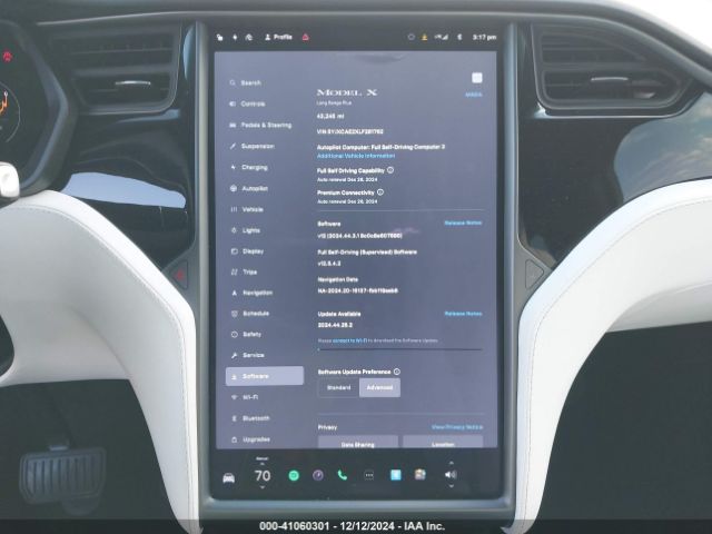5YJXCAE2XLF261762 Tesla Model X Long Range Dual Motor All-wheel Drive/long Range Plus Dual Motor All-wheel Drive