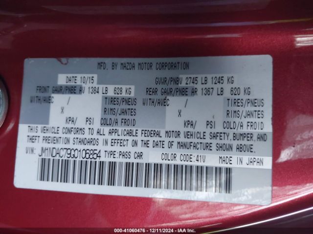 JM1NDAC79G0106854 Mazda Mx-5 Miata Club