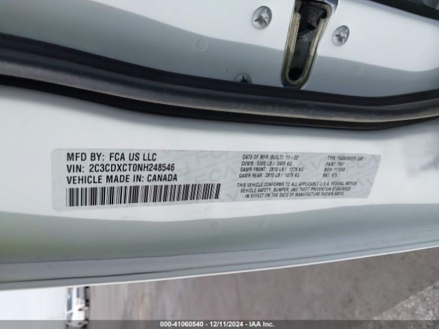 2C3CDXCT0NH248546 Dodge CHARGER R/T