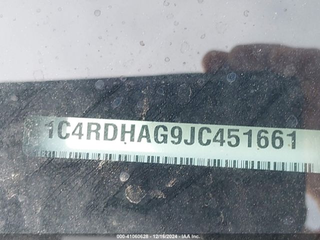 1C4RDHAG9JC451661 Dodge Durango Sxt Rwd