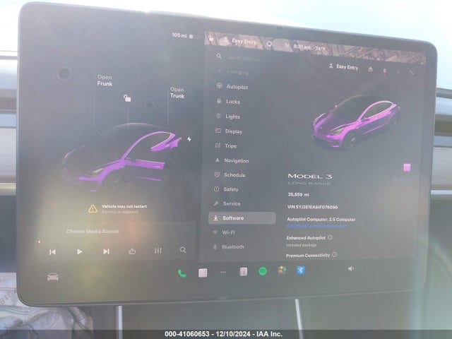 Tesla Model 3 Long Range/mid Range 2018 5YJ3E1EA9JF076096 Image 18