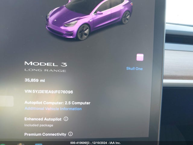 2018 TESLA MODEL 3 5YJ3E1EA9JF076096 Photo 6
