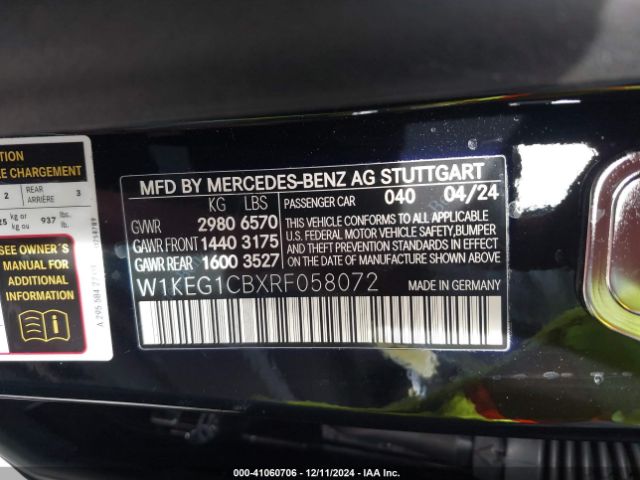 2024 MERCEDES-BENZ EQE 350 W1KEG1CBXRF058072 Photo 8