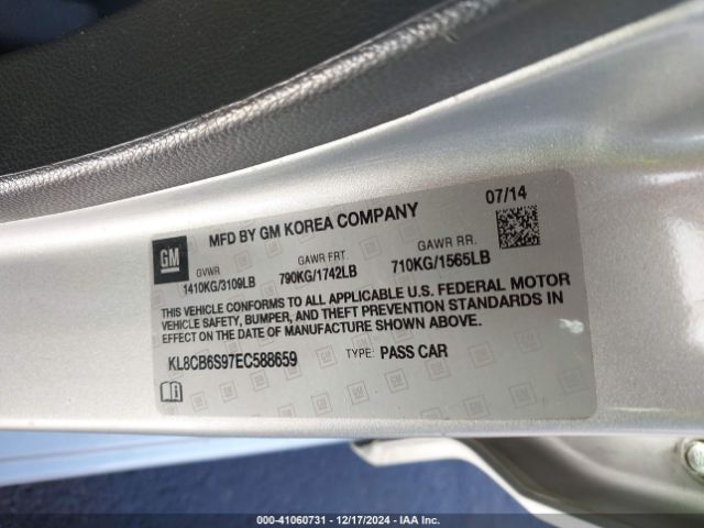 KL8CB6S97EC588659 Chevrolet Spark Ls Auto