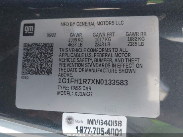1G1FH1R7XN0133583 Chevrolet Camaro Rwd  2ss