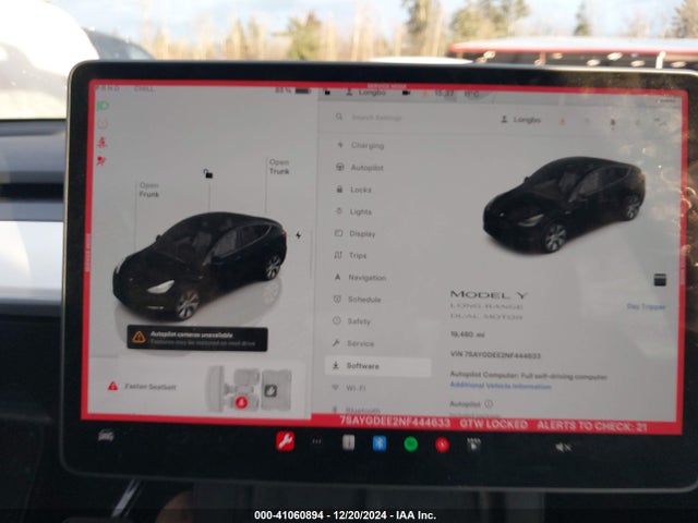 2022 TESLA MODEL Y 7SAYGDEE2NF444633 Photo 6