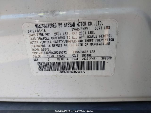 JN1BJ0RRXGM269572 Infiniti QX50