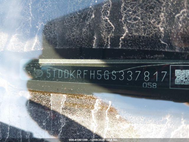 5TDDKRFH5GS337817 Toyota Highlander Limited V6