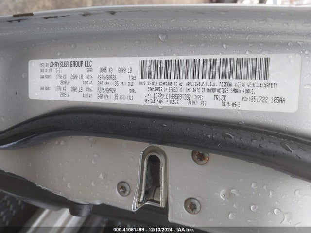 2011 RAM 1500 1D7RV1CT8BS685382 Photo 8