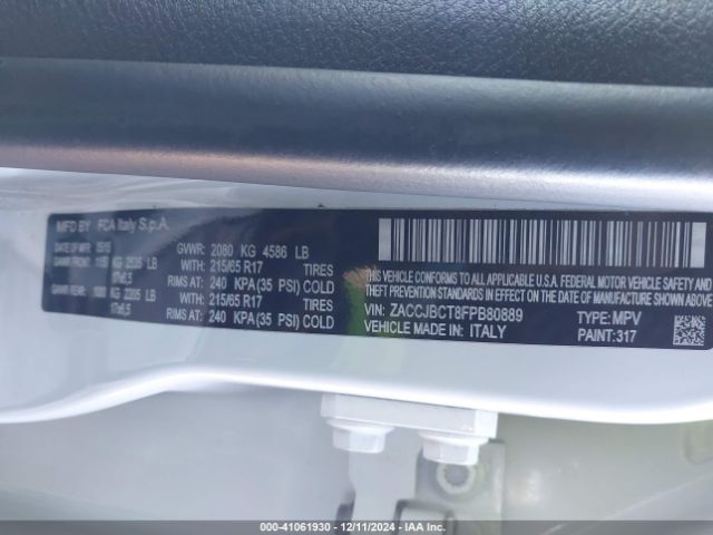 ZACCJBCT8FPB80889 Jeep Renegade Trailhawk