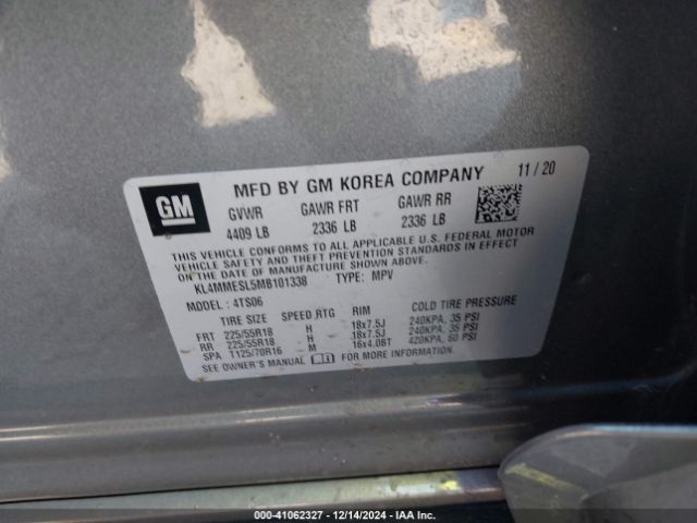 KL4MMESL5MB101338 Buick Encore Gx Awd Select