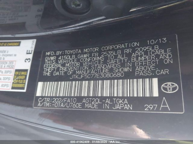 JTKJF5C77E3080680 Scion TC