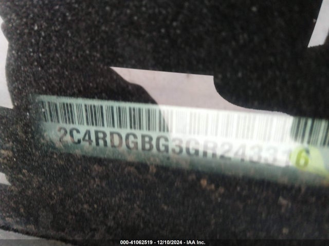 2C4RDGBG3GR243316 Dodge Grand Caravan American Value Pkg
