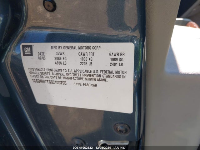 2006 CADILLAC CTS 1G6DM57T860109790 Photo 8