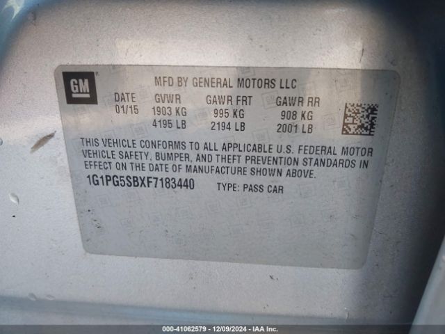1G1PG5SBXF7183440 Chevrolet CRUZE LTZ