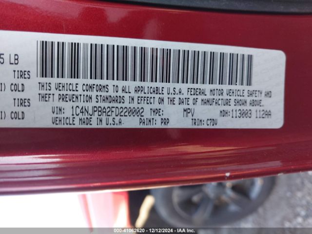 1C4NJPBA2FD220002 Jeep Patriot Altitude Edition