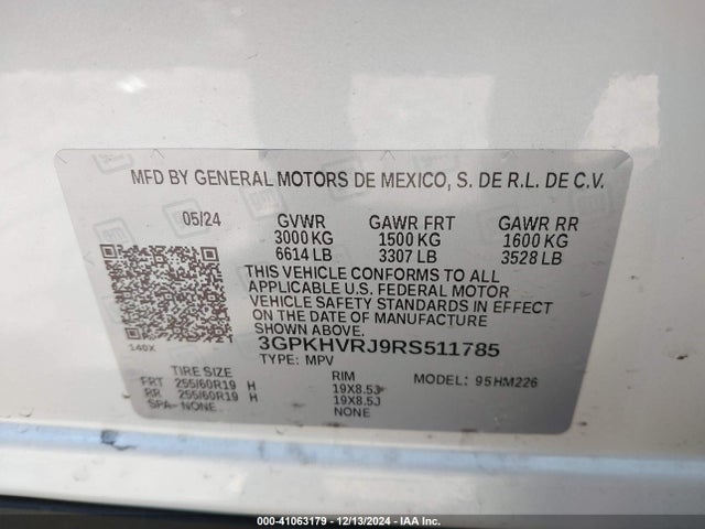 Honda Prologue Ex 2024 3GPKHVRJ9RS511785 Image 9