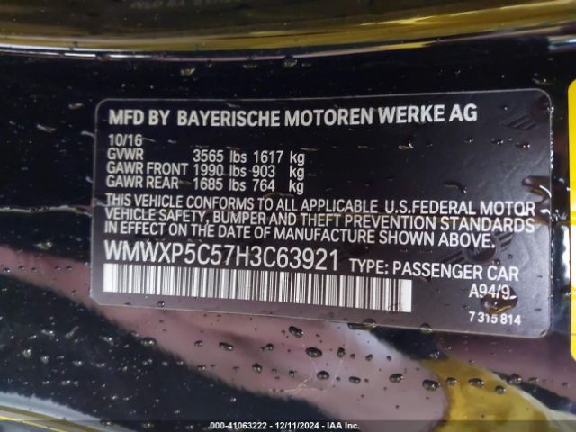 WMWXP5C57H3C63921 Mini Hardtop Cooper