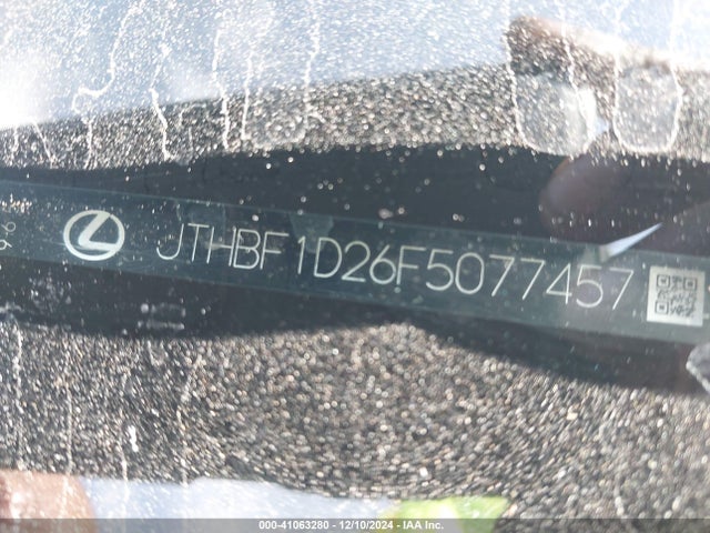 Lexus IS 250 2015 JTHBF1D26F5077457 Image 9