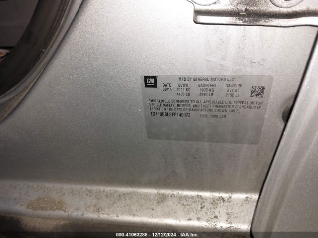 1G11B5SL8FF140072 Chevrolet MALIBU LS