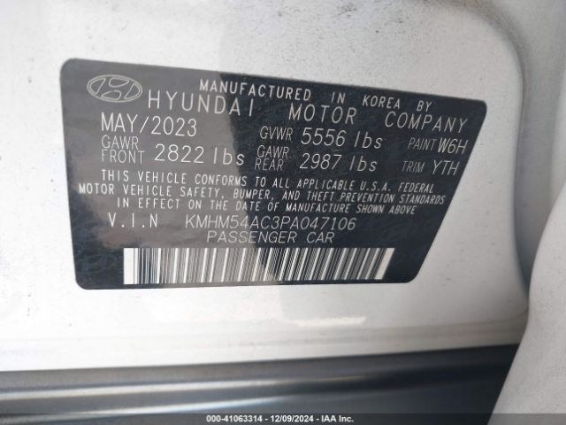 2023 HYUNDAI IONIQ 6 KMHM54AC3PA047106 Photo 8