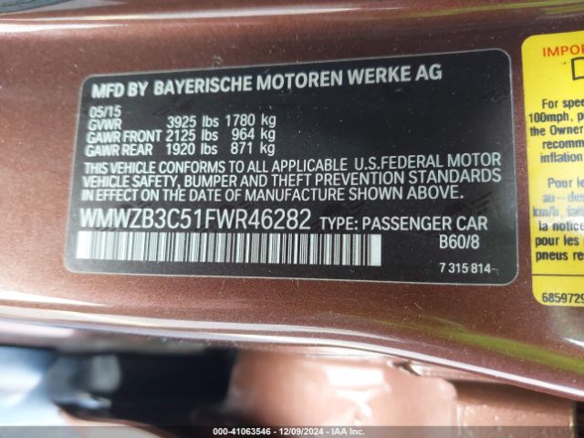 WMWZB3C51FWR46282 Mini Countryman Cooper