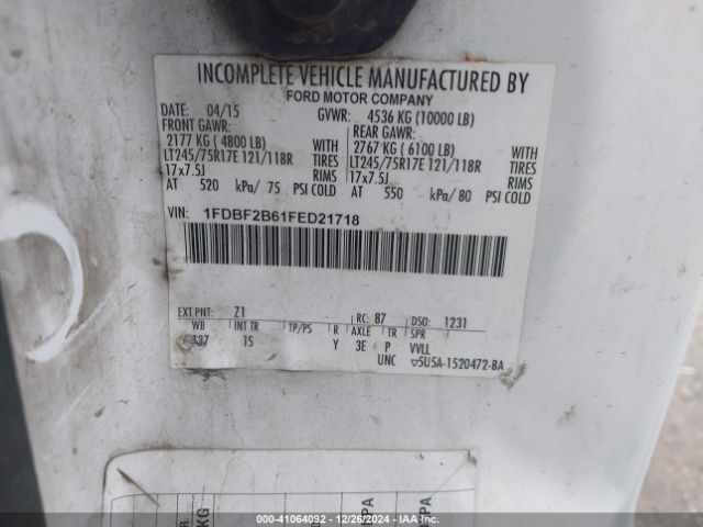 1FDBF2B61FED21718 Ford F-250 Xl