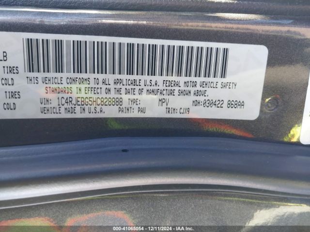 1C4RJEBG5HC828888 Jeep Grand Cherokee Limited 4x2