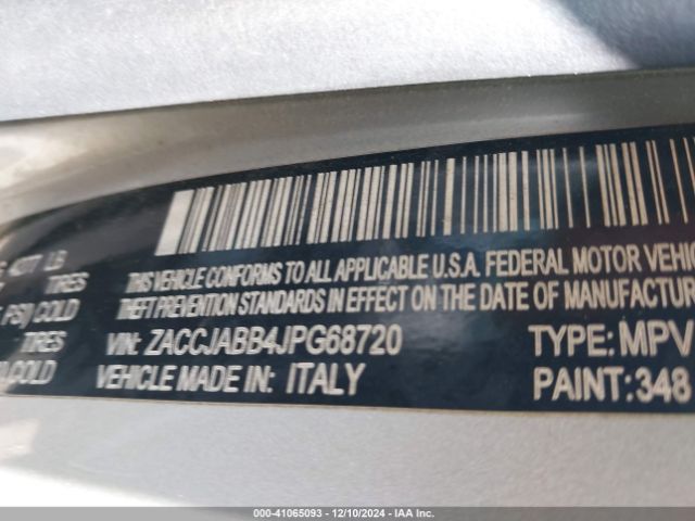 ZACCJABB4JPG68720 Jeep Renegade Latitude Fwd