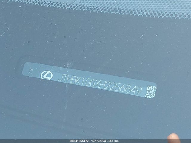 JTHBK1GGXH2256849 Lexus ES 350