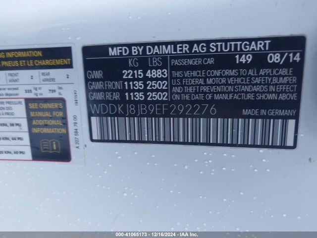 WDDKJ8JB9EF292276 Mercedes-Benz E 350 4matic