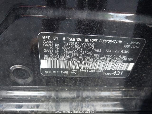 JA4J24A58JZ057683 Mitsubishi Outlander Phev Sel