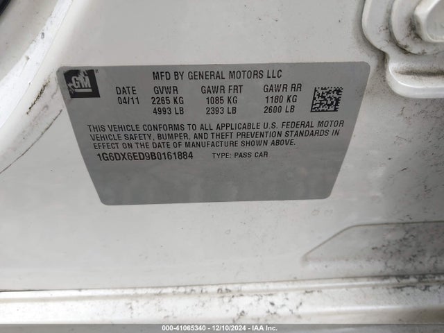 2011 CADILLAC STS 1G6DX6ED9B0161884 Photo 8