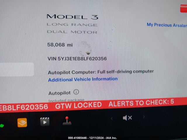 2020 TESLA MODEL 3 5YJ3E1EB8LF620356 Photo 6