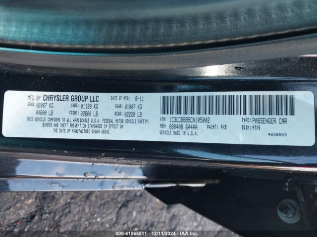 2012 CHRYSLER 200 1C3CCBBB9CN105002 Photo 8