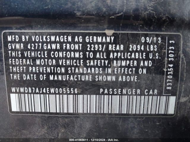 WVWDB7AJ4EW005556 Volkswagen Golf 2.5l