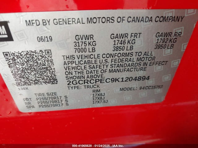 Chevrolet Silverado 1500 Ld Lt 2019 2GCRCPEC9K1204894 Image 9