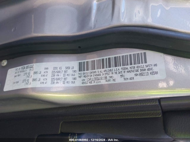 Jeep Cherokee Latitude 2016 1C4PJLCB3GW161198 Image 9