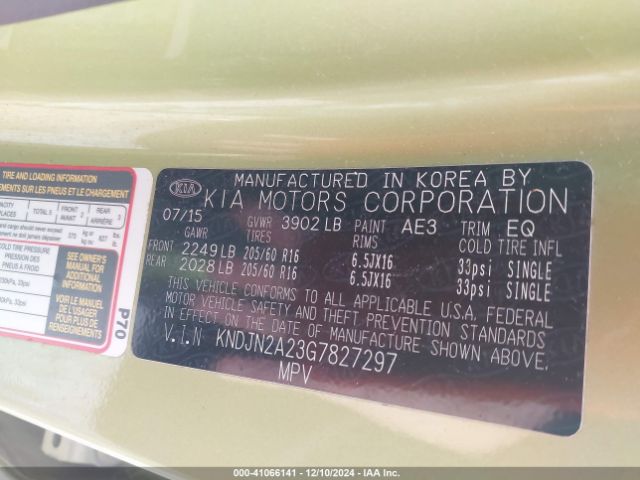 KNDJN2A23G7827297 KIA Soul