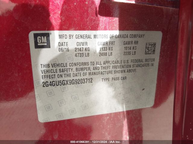 2G4GU5GX9G9203712 Buick Regal Turbo Gs