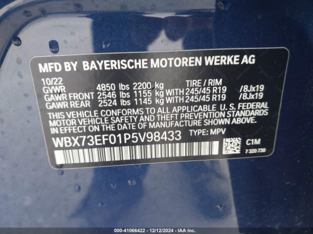 WBX73EF01P5V98433 BMW X1 Xdrive28i