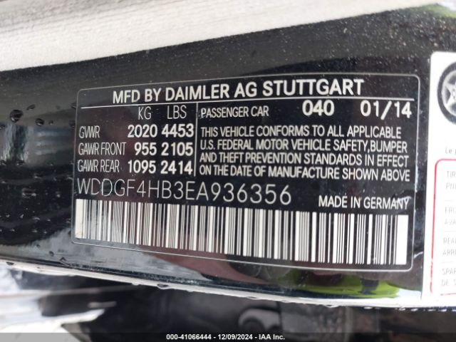 WDDGF4HB3EA936356 Mercedes-Benz C 250 Luxury/sport