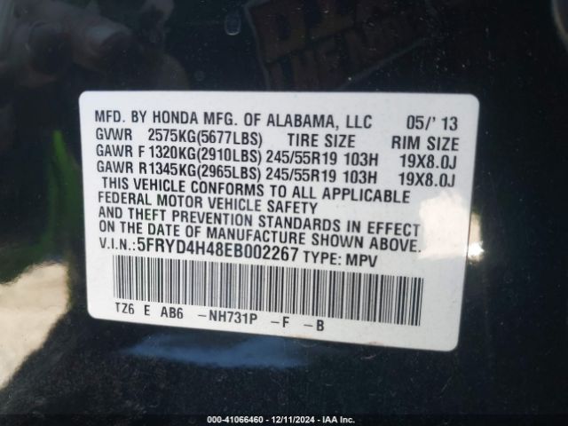 5FRYD4H48EB002267 Acura Mdx Technology Package